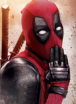 Deadpool Mask Close-up Wallpaper