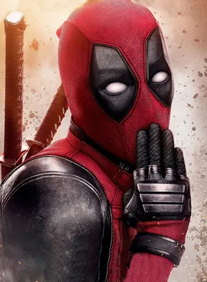 Deadpool Mask Close-up Wallpaper