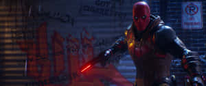 Deadpool_ Night_ Alley_ Graffiti Wallpaper