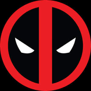 Deadpool's Iconic Red And Black Mask Wallpaper