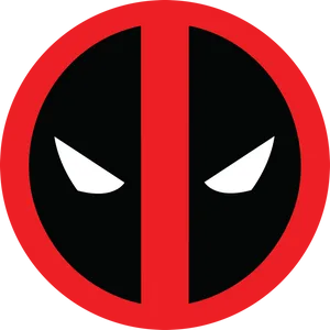 Deadpool's Iconic Red And Black Mask Wallpaper