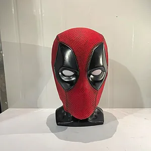 Deadpool's Iconic Red And Black Mask Wallpaper