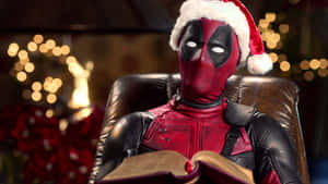 Deadpool Santa Hat And Santa Hat Wallpaper