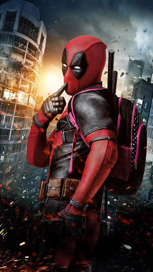 Deadpool Silly Pose 4k Marvel Iphone Wallpaper