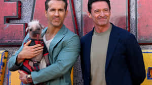Deadpool Stars With Dog Wallpaper