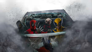 Deadpool Wolverine And Cable Wallpaper