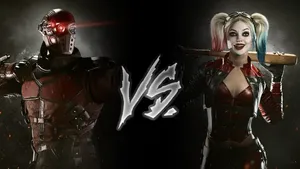 Deadshotvs Harley Quinn Faceoff Wallpaper