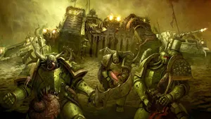 Death Guard Warriors Advance Wallpaper