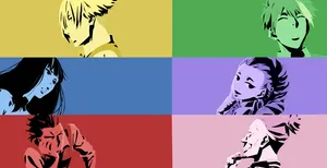 Death Parade Characters Pop Art Wallpaper