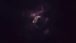 Death Star Amongst Stars Wallpaper