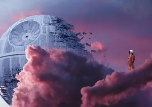 Death Star Destruction Scene Wallpaper