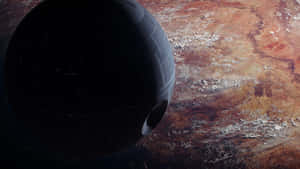 Death Star Over Planet Surface4 K Wallpaper