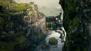 Death Stranding 2 Cliffside Delivery Wallpaper