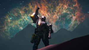 Death Stranding 2 Cosmic Armor Wallpaper