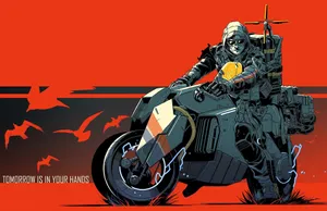 Death Stranding Sam Riding Reverse Trike Desktop Wallpaper