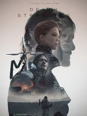 Death Strands Poster With A Man And Woman Wallpaper