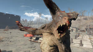 Deathclaw: The Ultimate Fearsome Creature From The Fallout Universe Wallpaper