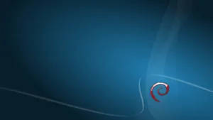 Debian Abstract Blue Background Wallpaper