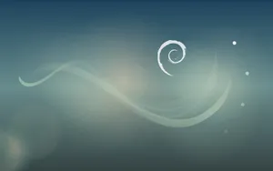 Debian Abstract Swirl Background Wallpaper