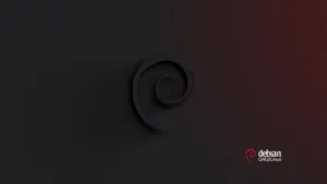 Debian Dark Gradient Wallpaper Wallpaper