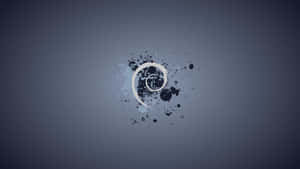 Debian Logo Artistic Representation Wallpaper