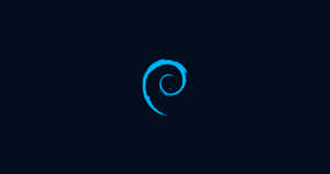 Debian Logo Dark Background Wallpaper