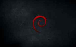 Debian Logo Dark Background Wallpaper