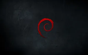 Debian Logo Dark Background Wallpaper