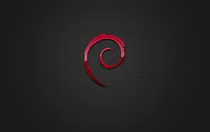 Debian Logo Dark Background Wallpaper