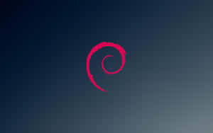 Debian Logo Gradient Background Wallpaper