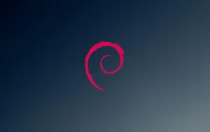 Debian Logo Gradient Background Wallpaper