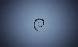 Debian Logo Swirl Background Wallpaper
