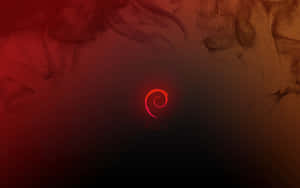 Debian Red Smoke Background Wallpaper