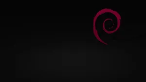 Debian Swirl Dark Background Wallpaper