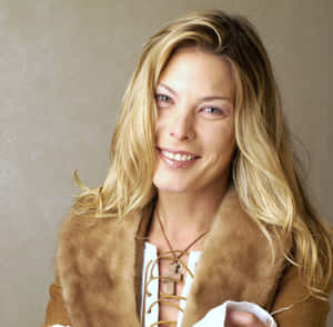 Deborah Kara Unger Smiling Portrait Wallpaper