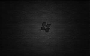 Debossed Dark Windows Logo Wallpaper