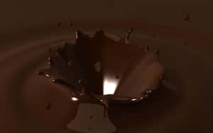 Decadent Brown Chocolate Delight Wallpaper