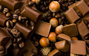 Decadent Brown Chocolate Treat Wallpaper