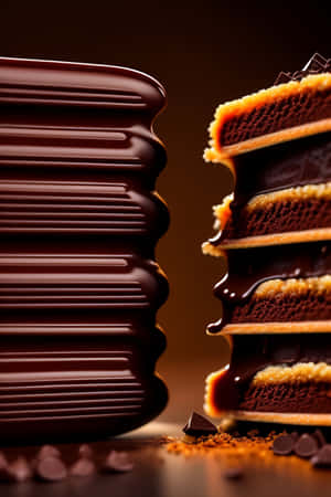 Decadent Dark Chocolate Bars Wallpaper