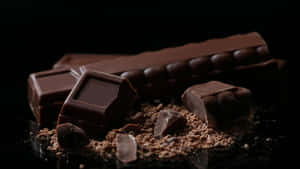 Decadent Dark Chocolate Delight Wallpaper