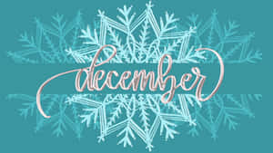 December Snowflake Design Wallpaper