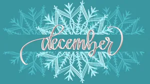 December Snowflake Design Wallpaper