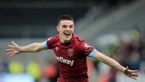 Declan Rice Celebration West Ham United Wallpaper