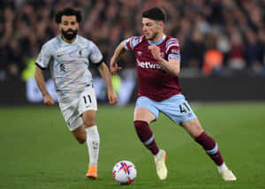 Declan Rice Dribblingin Match Wallpaper