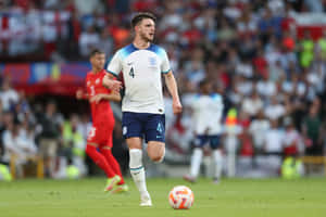 Declan Rice England Match Action Wallpaper