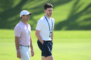 Declan Rice Golf Course Walk Wallpaper