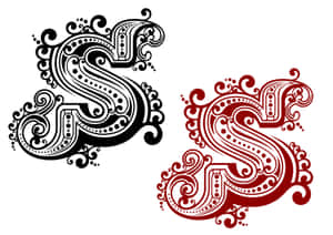 Decorative Letter S Design Wallpaper