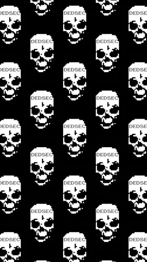 Ded Sec Skull Pattern Wallpaper Wallpaper