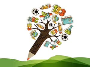 Dedicated Student Engaged In Comprehensive Learning Wallpaper