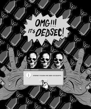 Dedsec Hack Success Comic Style Wallpaper